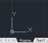 пиктограмма системы координат автокад