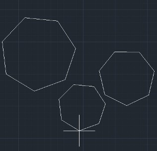 Построение многоугольников AutoCAD