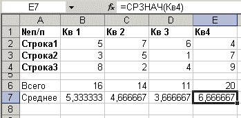 Использование заголовков в формулах