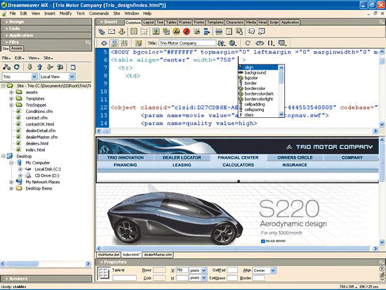 Macromedia Dreamweaver MX 2004 v7.0