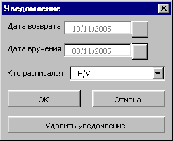 Уведомление