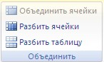 Рисование таблицы Word 2007